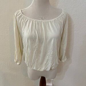 Off Shoulder Motherhood Maternity Shirt